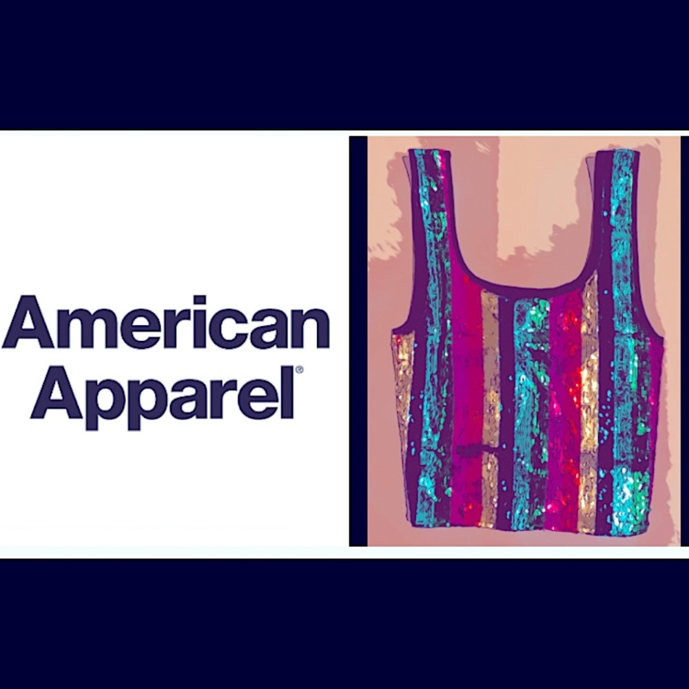 🆕🌈 AMERICAN APPAREL SEQUIN TOTE🌈